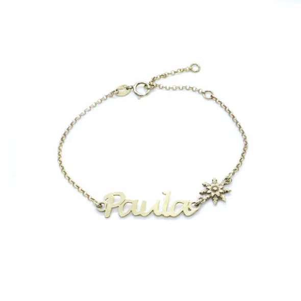 Pulsera Paula de Plata Dorada