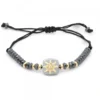 Pulsera Q2 Hematites y Eguzkilore Dorado