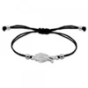 Pulsera San Fermín de Plata con Hilo Negro