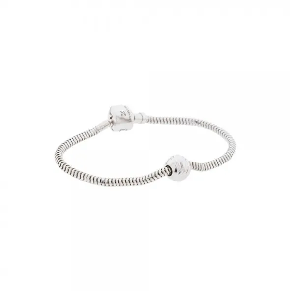 Tope Diamantado redondo en plata